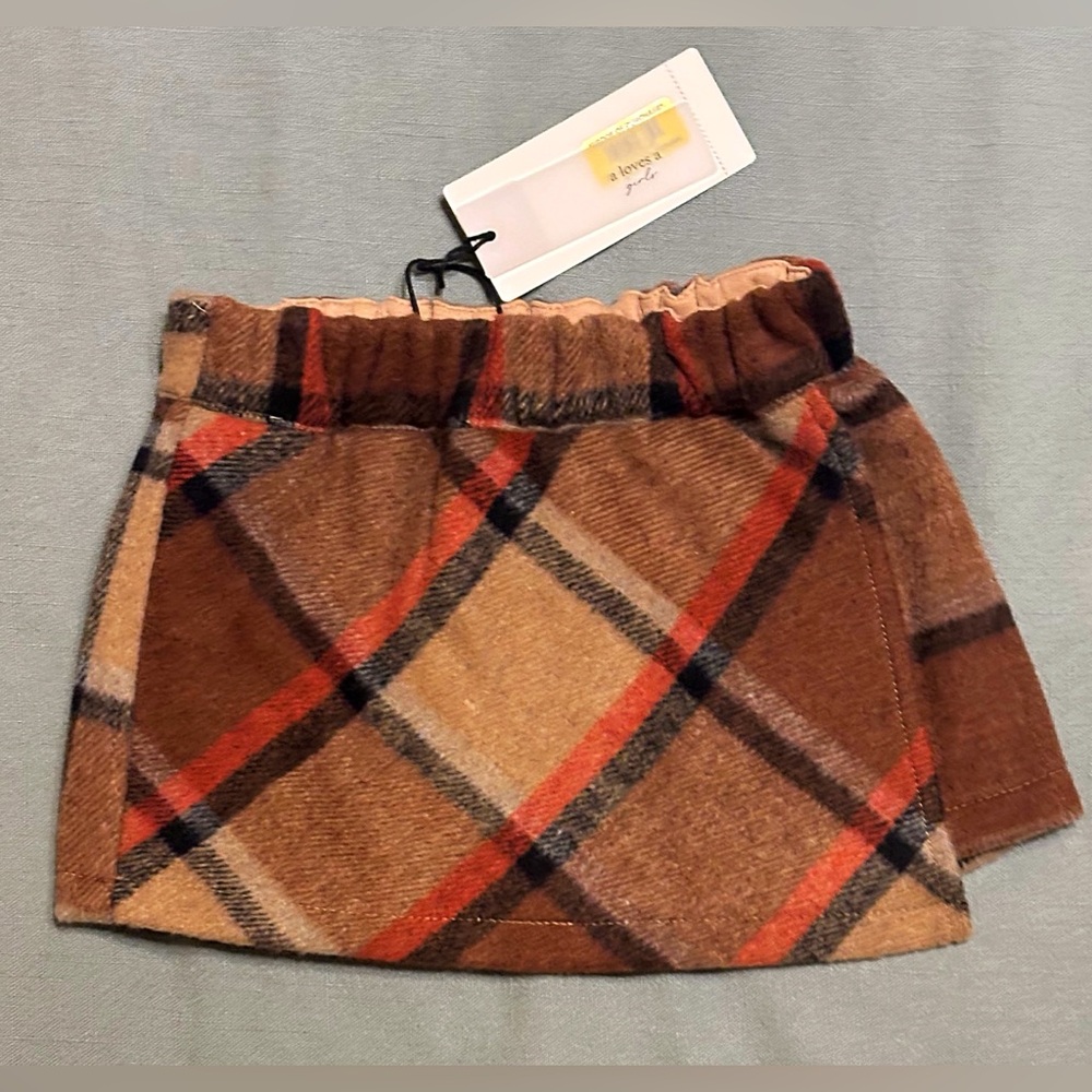A loves A Plaid Girls Skort